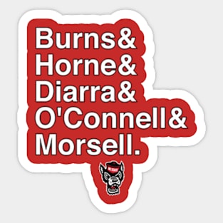 DJ Burns 2024 Starting 5 Sticker